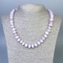 Kunzite Beads Multifaceted 10x7mm, length 50cm, with clasp