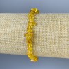 Bracelet Amber Chip, diameter 7x4mm +-, length 18cm+- stretch