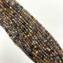 Natural Stone Beads Petersite Faceted Cube, diameter 3mm (+/-) mm, length 39cm