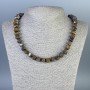 Bronzite Bead Necklace, Faceted, 10x6-9mm, 50cm Length with Clasp
