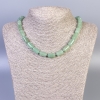 Nephrite Beads Smooth Cylinders, diameter 14x8mm, length 45cm± with clasp