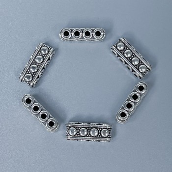 Row Separator Findings in Silver Color 7×5×17 mm ± hole 1.8 mm ± packaging 20 g (~10 pcs)