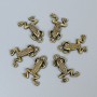 Pendant Frog Bronze Tone, 20×13×3 mm ± hole Ø1.5 mm ± packaging 20 g (~ 18 pcs)
