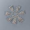 Ribbon Bail in Silver Color, size 14x7x5 mm ± holes diameter 2.5 mm ±, diameter 1.8 mm ±, packaged 22 pcs