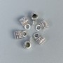 Jump Ring Bail in Silver Metal Color, 9×5×5 mm± holes, 2.5 mm±, 2 mm± packaged 34 pcs