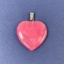 Heart Pendant Tourmaline (toned stone) 25x25x8x30 mm+