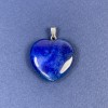Heart Pendant with Turquoise (Toned Stone) 25x25x8x30mm+