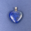 Heart Pendant Lapis Lazuli (tinted stone) 20x20x6x30mm+