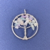 Pendant 'Tree of Life' Fluorite Natural Stone 31×36mm+