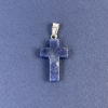 Pendant Cross Lapis Lazuli Natural Stone 20x14x5x28mm+