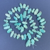 Larimar Tumble Beads 12–6 mm on a String with Seed Beads, 39cm+ Length
