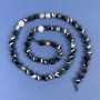 Agate Beads faceted diamond shape 6×5 mm on thread, length 38 cm+