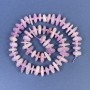 Kunzite Beads Chip 12-16×2-5 mm ± with Seed Beads on Thread, 40 cm long