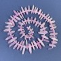 Kunzite Beads microchip needle shape 15-20×2-5mm+- on thread, length 40cm+