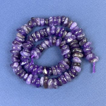 Amethyst Bead Chip 10x4mm+- on Thread, 40cm+ Length