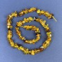 Amber Beads Chip 5-9×4 mm on Thread, 39 cm+ Length