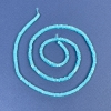 Turquoise Beads Square Rondelle 2.5×1mm± on thread, length 39cm+