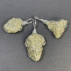 Pyrite Pendant, Raw, in Weave, Assorted Diameter 25x12x37-20x15x30mm+