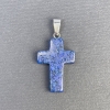 Pendant Cross Turquoise—Toned Stone 25x18x36mm+