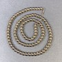 Smoky Quartz Beads Round 4–5 mm on Thread, 37 cm