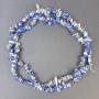Lapis Lazuli Beads 7–11×3 mm on Threaded Wire, Length 80 cm+