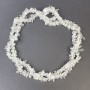 Granulated Rock Crystal Beads 4-9x2-4 mm on Thread, 80 cm long