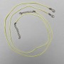 Yellow cord "braid" for necklace, diameter 1mm, length 51-55cm+