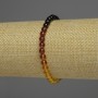 Amber Bracelet Gradient Smooth Bead, 5mm diameter ±, 18cm length ± stretch