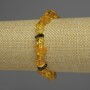 Amber Chip Bracelet, 8x4mm diameter, stretchy, 18cm length