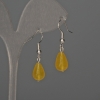 Toned Quartz Drop Earrings 8×12 mm, length 32 mm