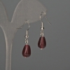 Earrings Tone-Tinted Quartz 8×12mm,+-, length 32mm+-