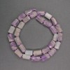 Natural Amethyst Beads, Faceted Cylindrical, 7×11 mm, 41 cm length