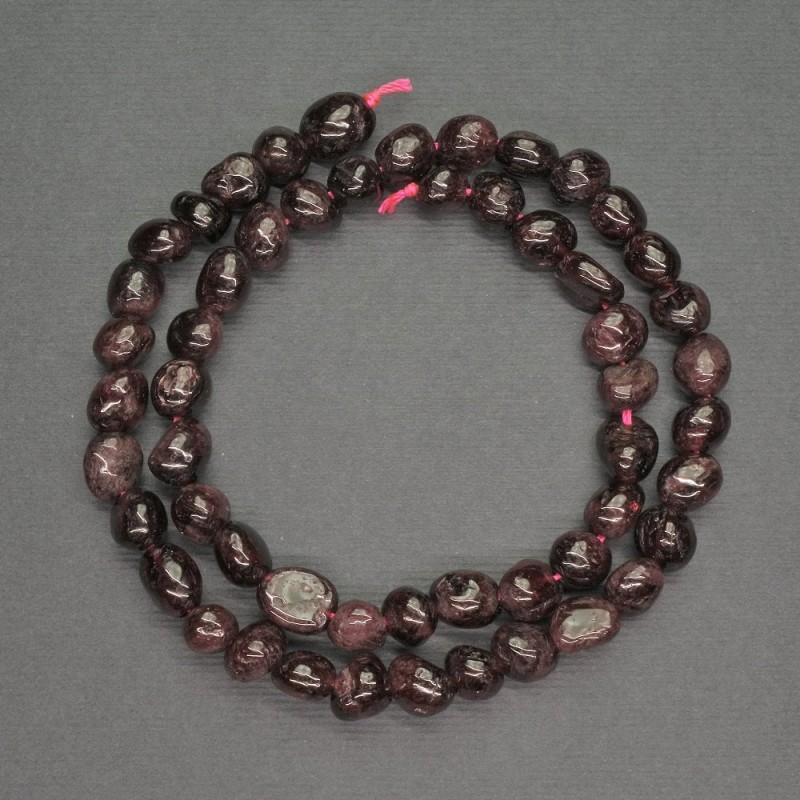 Garnet Beads, Faceted, 6mm diameter, 39cm length