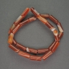 Natural Sardonyx Beads Cylindrical 6×15 mm, length 39 cm