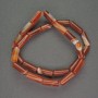 Natural Sardonyx Beads Cylindrical 6×15 mm, length 39 cm