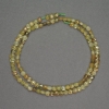 Natural Green Garnet Beads, faceted coin shape, 4x2 mm, length 40 cm