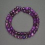 Sugilite Beads Granulated Cube 7mm, Thread 39cm