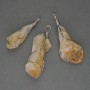 Unpolished Citrine Pendant in Weave 60x40x18mm+- assortment size