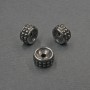 Bead Bail Silver Plating insert, diameter 9×5 mm ± hole 2 mm