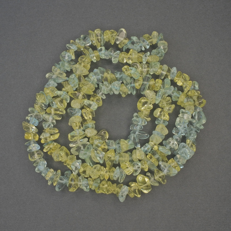 Assorted Beads - Colored Crystal Beads on Thread, 6–10×2–4 mm, 80 cm+ length