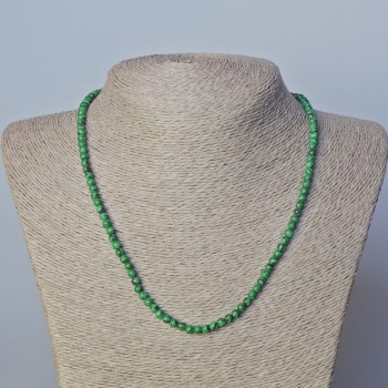 Malachite Beads (pre-cut) smooth round bead, diameter 4mm±, length 45-47cm±