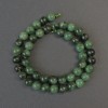 Emerald Beads smooth round sphere, 8.5mm diameter, length 39cm on thread