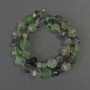 Fluorite Beads Faceted, 12x10mm, on Thread, 37cm+/-
