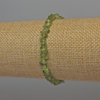Bracelet Chrysoprase Chip, diameter 5×3mm +-, length 18cm +- stretch