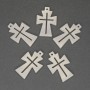 Mother-of-P Pearl Cross Pendant 26x17mm+