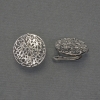 Hinges for earrings, silver-colored metal, 18 mm diameter+ - pair