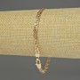 Bracelet Xuping 18K Gold Plating, length 19 cm, thickness 4 mm+