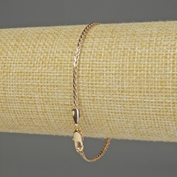 Bracelet Xuping 18K Gold Plating, length 19 cm, thickness 3 mm+