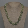 Rutilated Quartz Necklace, natural stone, faceted beads 15×12mm, with clasp, length 50cm+