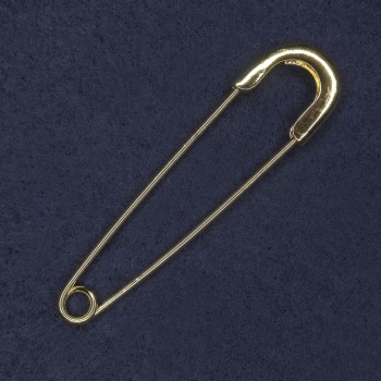 Brooch Pin 20x77mm± golden metal